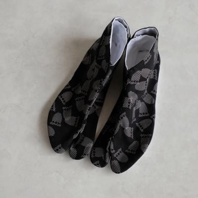 ふるさと納税 丹波篠山市 青山足袋(半足袋、商標登録済こはぜ2枚付き)カラー:黒色(22.5cm)