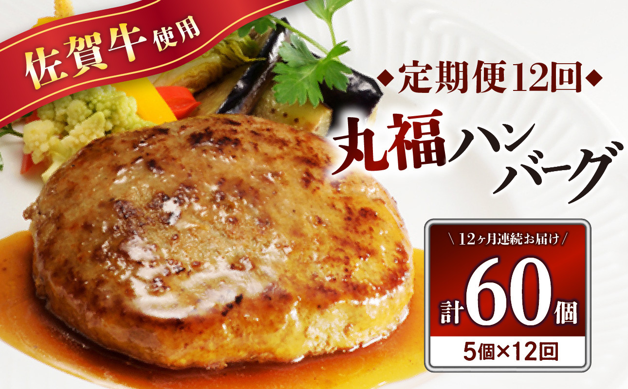 
            丸福・ハンバーグ5個定期便（12回）
          