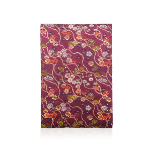 L115 西陣織御朱印帳 鶴飾り＆専用箱付き(錦秋きんしゅう)【大一創芸 FUKUSA FACTORY 御朱印帳 選べる 8色 華やか 西陣織 金襴 箱入 日本製 大阪 八尾市】