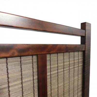 ふるさと納税 富田林市 土肥家具工芸の衝立 木簾折畳み150タイプ ブラウンxダークブラウン インテリア家具スクリーン |  | 02