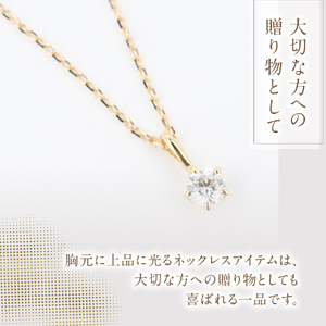 F-014 ダイヤモンド ネックレス K18YG イエローゴールド ジュエリー アクセサリー
