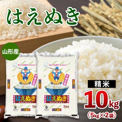 ふるさと納税 山形市 山形産 はえぬき 10kg(5kg×2) FY25-471