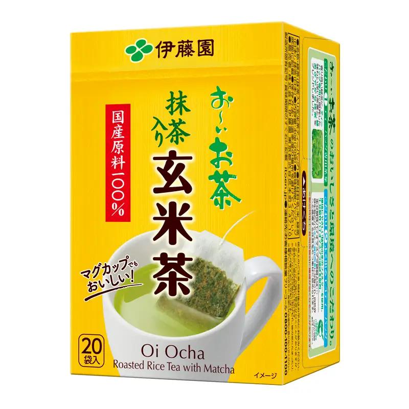 【 玄米茶 】おーいお茶エコティーバック 抹茶入り玄米茶 20袋×10 伊藤園