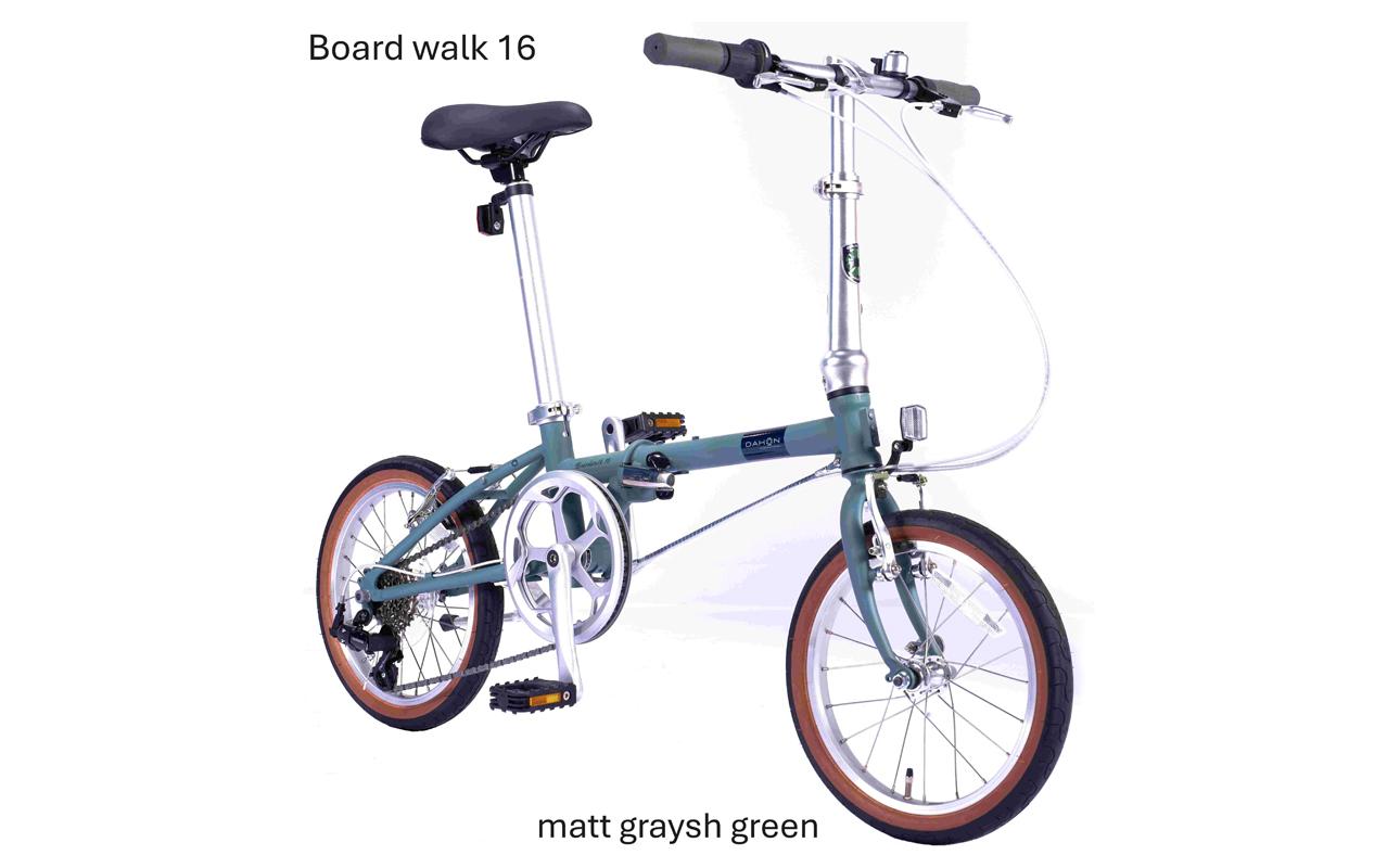 DAHON Int Folding Bike Board walk 16　Matt Graysh Green【四日市市 で人気の返礼品 武田産業 折り畳み自転車 自転車 折りたたみ自転車 折りたたみ式