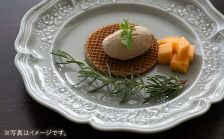 【波佐見焼】ombre de fleur ブーケプレート ロイヤルグレー 5枚セット 食器 皿【翔芳窯】[FE346]