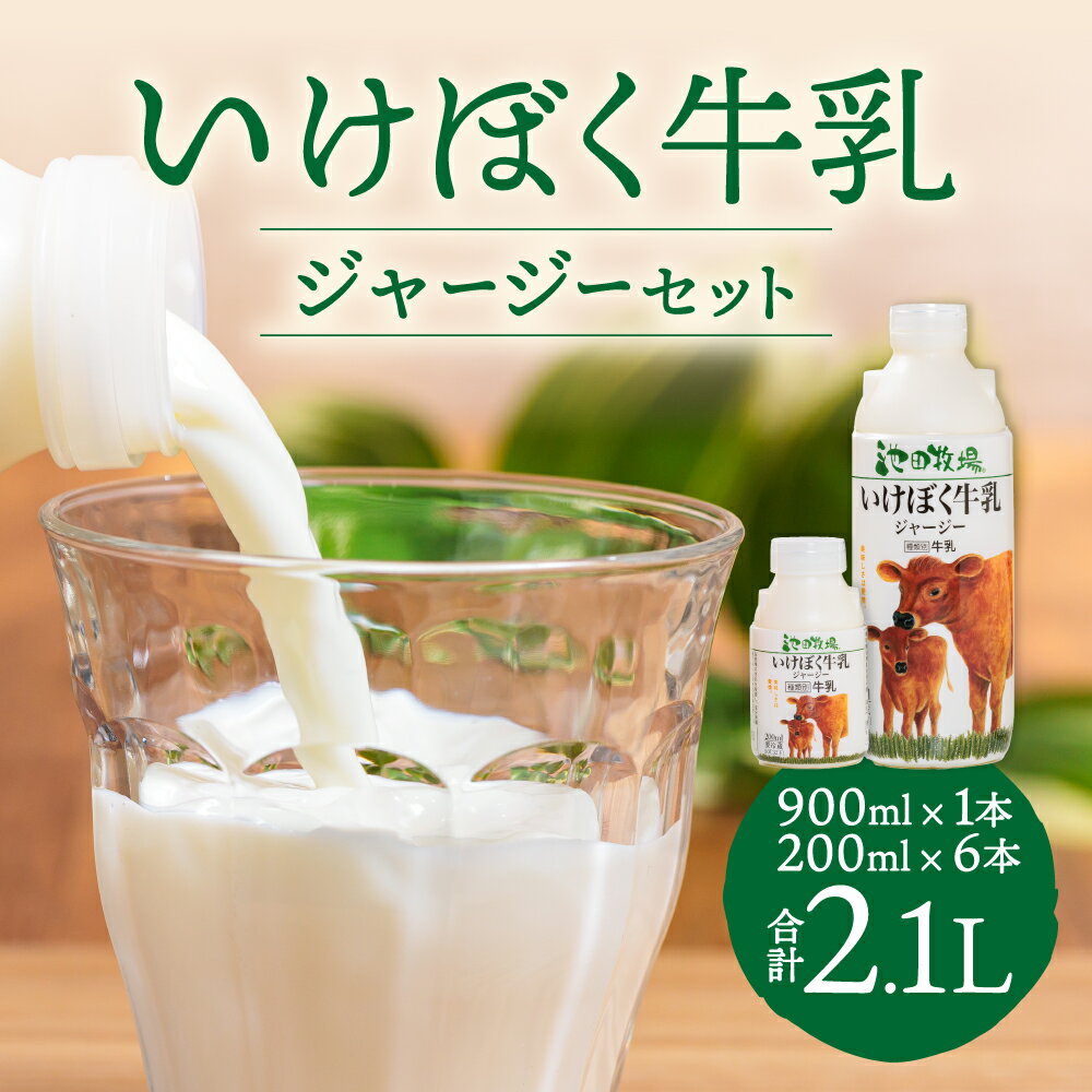 【ふるさと納税】 いけぼく牛乳ジャージーセット 牛乳 ジャージー牛乳 乳飲料 ジャージー ミルク 楽天 寄付 返礼品 お歳暮 ギフト プレゼント お祝い 贈り物 ふるさと納税 滋賀県 東近江 近江 O-H13 有限会社池田牧場