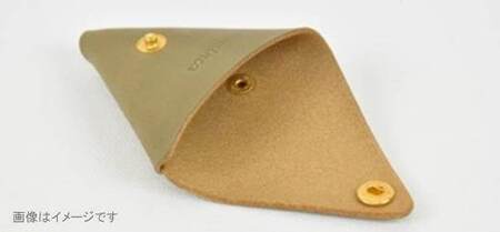 【minca】 栃木レザーの三角コインケース小 小銭入れ コンパクト 小さめ/Coin purse 01/レッド　469