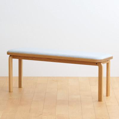 ふるさと納税 府中市 府中市の家具　コッコベンチ　オーク材/生地:ラムース(ライトグレー)(組み立て式)