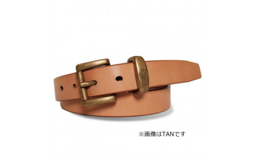 天神ワークス/レザーベルトBE303/OLIVE〈34インチ〉
