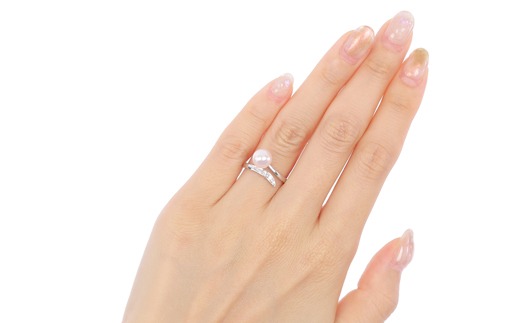 老舗の真珠専門店・高品質アコヤ真珠リング6.5-7.0ミリフリーサイズ / 伊勢 志摩 伊勢志摩 英虞湾 志摩産 真珠 パール アコヤ貝 アクセサリー 指輪 リング 冠婚葬祭 慶事 弔事 結婚式 入学