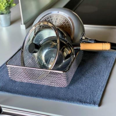 ふるさと納税 三条市 すっきり暮らす水切りかご スクエアタイプ 燕三条製 ステンレス水切り キッチン 【011S159】 |  | 03