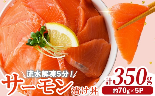 
                  サーモン 漬け丼 (計350g) 簡単 便利 小分け 鮮度抜群 冷凍 個包装 お取り寄せ 海鮮丼 時短【UZ-17】【請関水産】
                