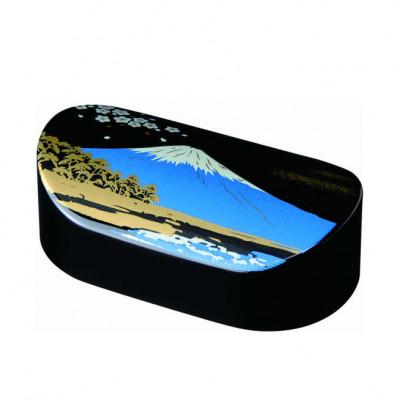 ふるさと納税 海南市 紀州漆器 漆芸 蒔絵 文鎮 小判型 富士山