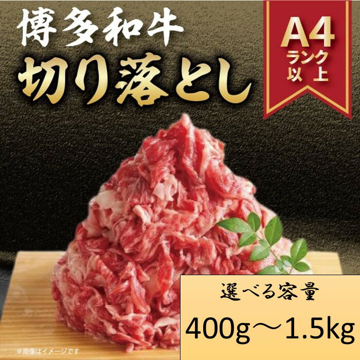 【ふるさと納税】訳あり！【A4～A5】博多和牛切り落とし（肩・バラ）（選べる容量）【博多和牛】