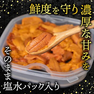 ふるさと納税 根室市 ＜12/17まで年内配送＞バフンウニ(赤系)塩水P95〜105g×2P B-74002 |  | 02
