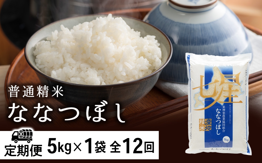 
                  【定期便12ヶ月】ななつぼし 普通精米　5kg
                