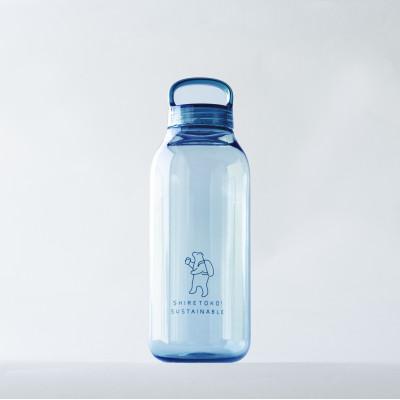 ふるさと納税 斜里町 知床トコさん　ウォーターボトル　ブルー　500ml×1本　常温で水が飲める 耐熱マイボトル