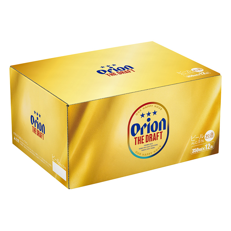 【定期便3回】オリオン ザ・ドラフト（化粧箱入り）【350ml×12缶】が毎月届く - オリオン ビール 1ケース 350ml 12本 定期便 3ヶ月 おすすめ 沖縄県 八重瀬町【価格改定YA】_イメ