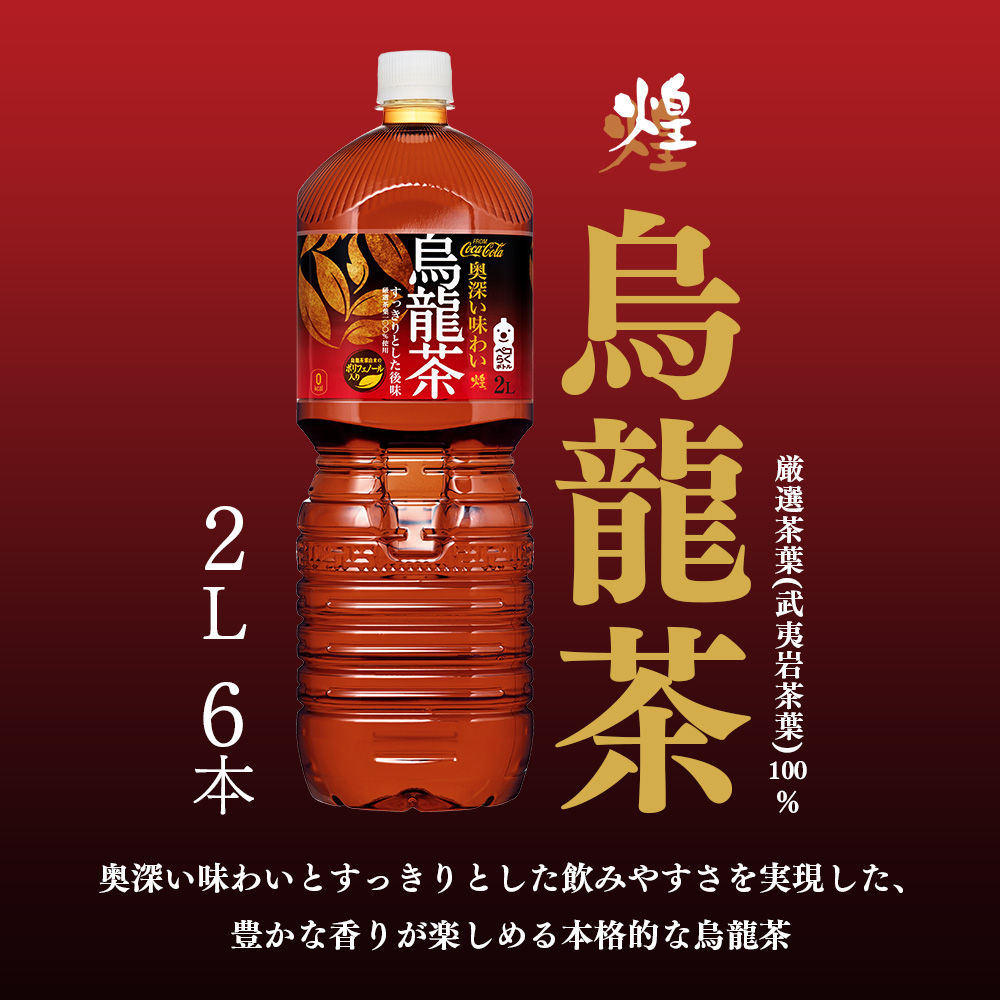 【6か月連続お届け】煌 烏龍茶　2L PET×6本　【04301-0645】_イメージ2