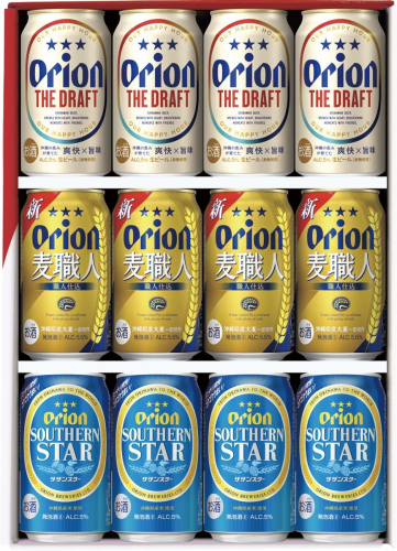 オリオン3種詰合せ ギフトセット各4本 (350ml缶×12本)