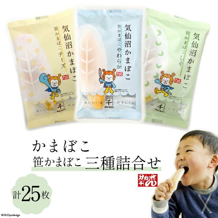 【ふるさと納税】笹かまぼこ 三種詰合せ 計25枚 [かねせん 宮城県 気仙沼市 20564141] 練物 惣菜 おつまみ 詰め合わせ 食べ比べ 蒲鉾 かまぼこ カマボコ 笹かま プレゼント ギフト 贈答 お中元 お歳暮