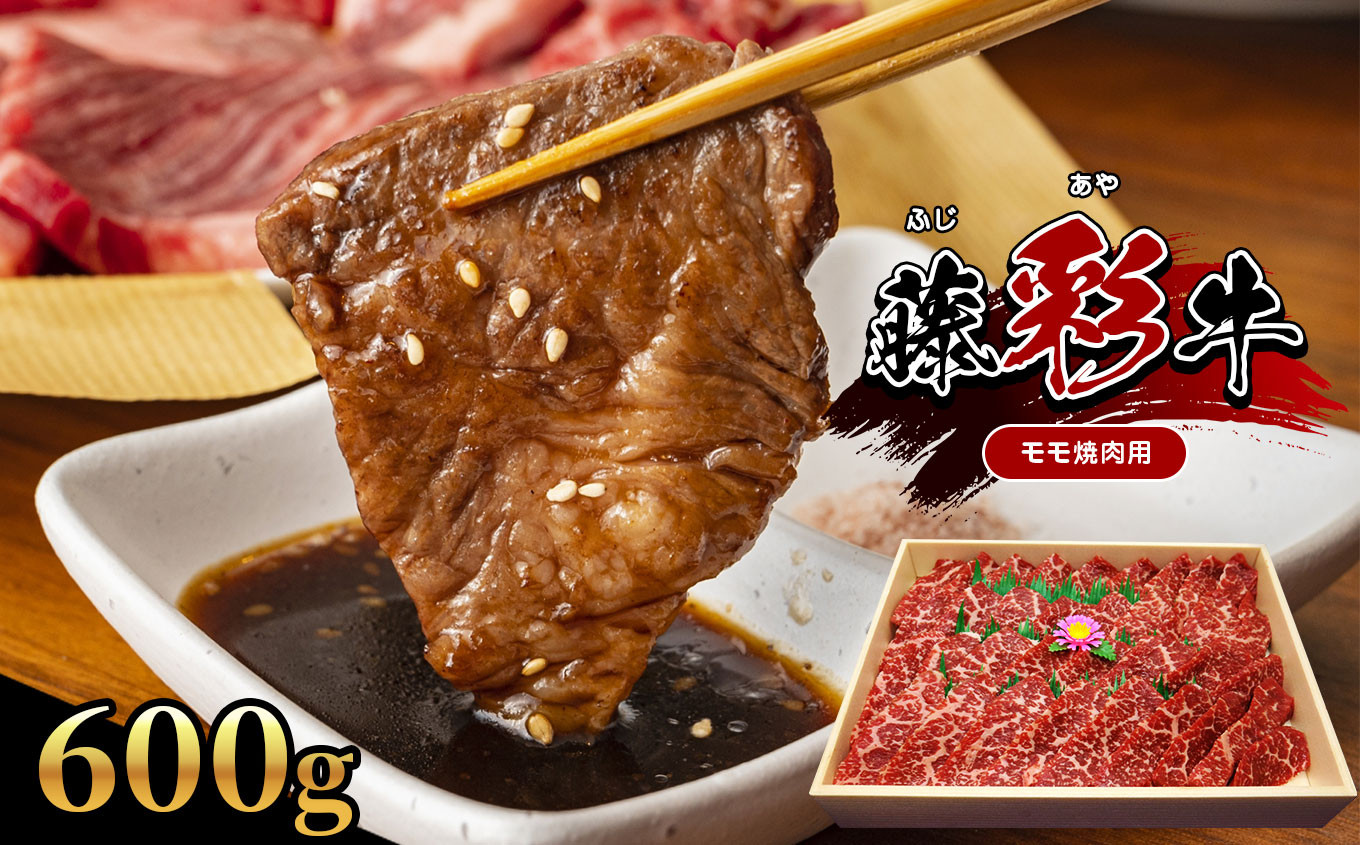 
【くまもと黒毛和牛】 藤彩牛 モモ 焼肉用 600g
