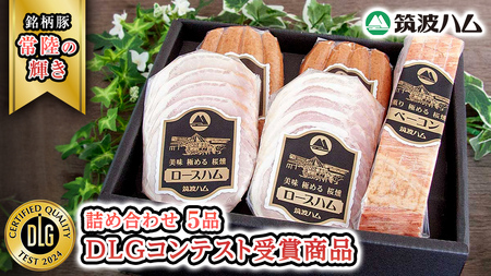《 12/20入金分まで 年内 にお届け 》 筑波ハム DLGコンテスト受賞商品 詰め合わせ ( ロースハム 140g ベーコン 230g ウィンナー 200g ) ( 茨城県共通返礼品 ) 豚 肉 お肉 ドイツ料理 温めるだけ 湯せん [EN021sa]
