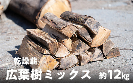 薪 乾燥薪 広葉樹ミックス 約12kg｜高知県産 薪ストーブ用 焚き火用 火持ち抜群 国産