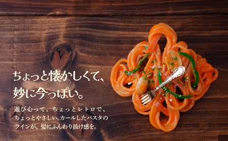 食品サンプル 飾り結びみたいなナポリタンのバレッタ | 食品サンプル 髪留め 髪飾り 畑中 埼玉県 所沢市