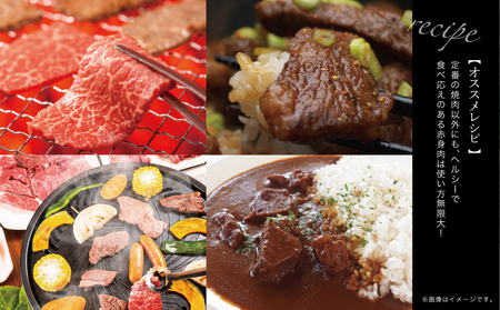 鹿児島県産 上村牛 赤身焼肉用 計600g (200g×3P) 小分け 冷凍 お肉 国産 焼肉 焼き肉 カミチク BBQ バーベキュー おうちごはん 南さつま市