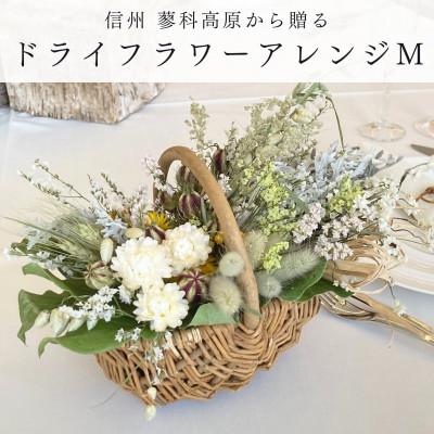 ふるさと納税 茅野市 信州八ヶ岳の麓から贈るドライフラワーアレンジメントM(イエロー)