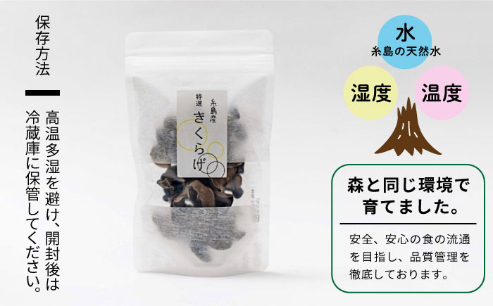 糸島産 乾燥木耳（きくらげ） 《糸島市》【土居農園】[AEL001]