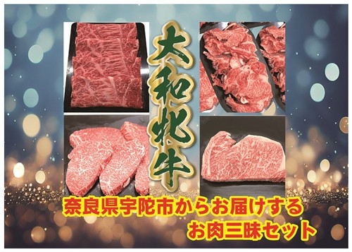 
(冷凍) 大和牝牛 お肉 三昧 セット 1700g YMLS5 ／ 太田家 肉 ブランド牛 ふるさと納税 奈良県 宇陀市
