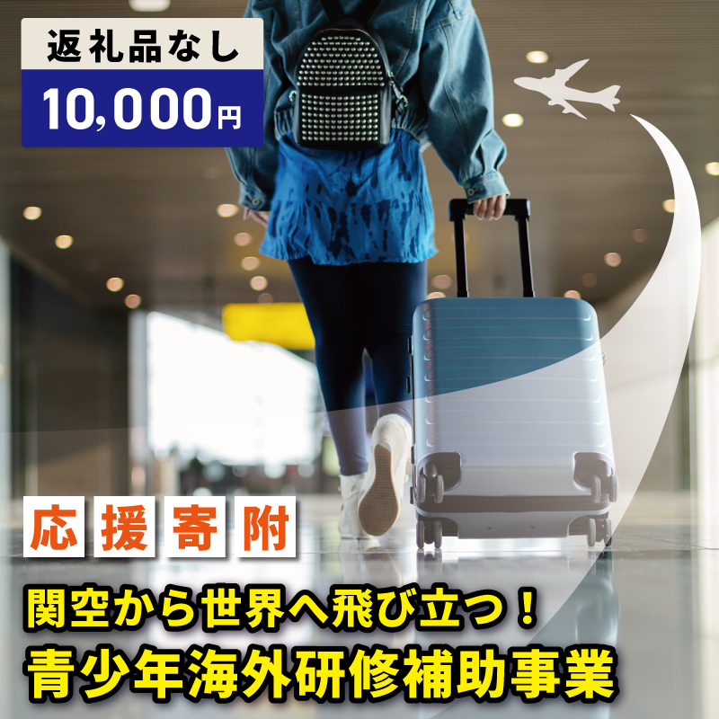 【返礼品なし】関空から世界へ飛び立つ！青少年海外研修補助応援寄附（大阪府泉佐野市） ON0032