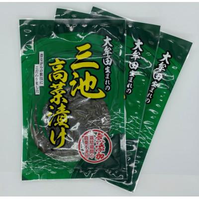 ふるさと納税 大牟田市 大牟田生まれの三池高菜漬け　3袋セット