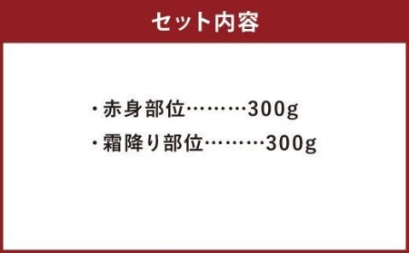 豊作ファーム産 黒毛和牛 スライス 2部位 セット 600g 赤身 霜降り
