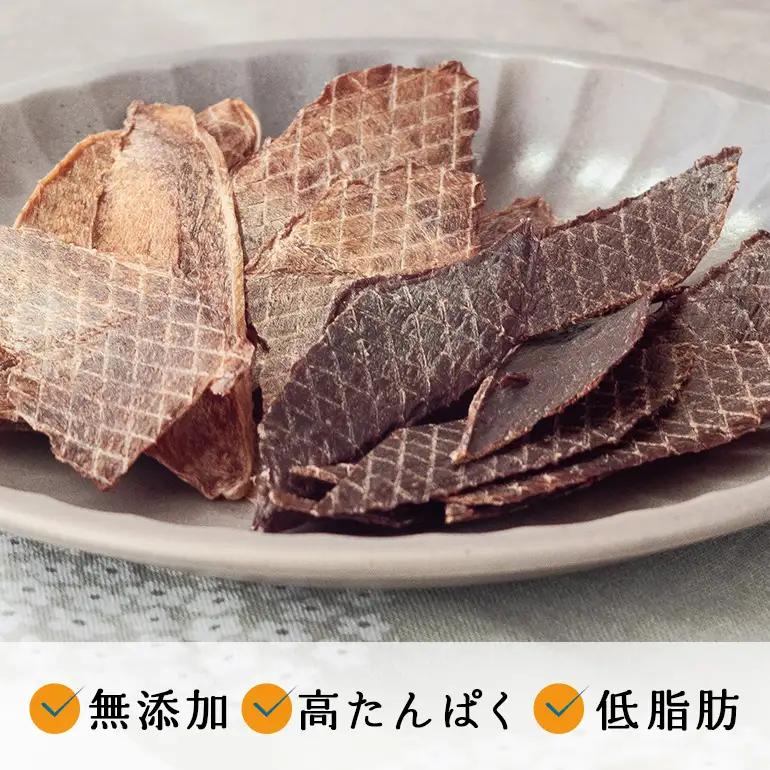 猪ジャーキー (犬用おやつ)  添加物不使用 国産 ペットフード お肉 おやつ いぬ ドッグフード ジビエ ドライ 猪肉 鹿肉 犬