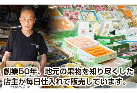 【0373-3】南国紀州・日高の太陽が育んだ季節のフルーツセットA【配送不可地域:沖縄・離島 】