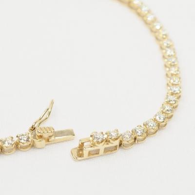 ふるさと納税 甲府市 K18YG　2.00ctダイヤモンドテニスブレスレット P2710 |  | 01