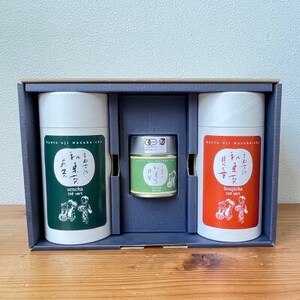 圓通こだわりブレンドセット(煎茶×1、【有機JAS認証】抹茶×1、ほうじ茶×1)【1283195】