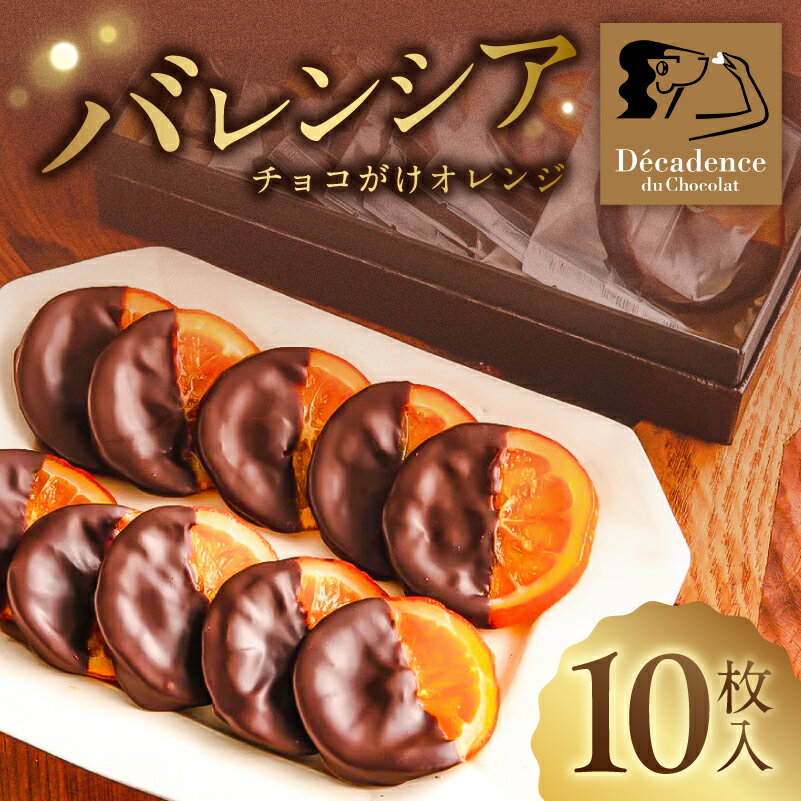 【ふるさと納税】 バレンシア10Pセット 栃木県 那須塩原市 お菓子 スイーツ バレンシアオレンジ ビターチョコ 贈り物 お取り寄せ 送料無料