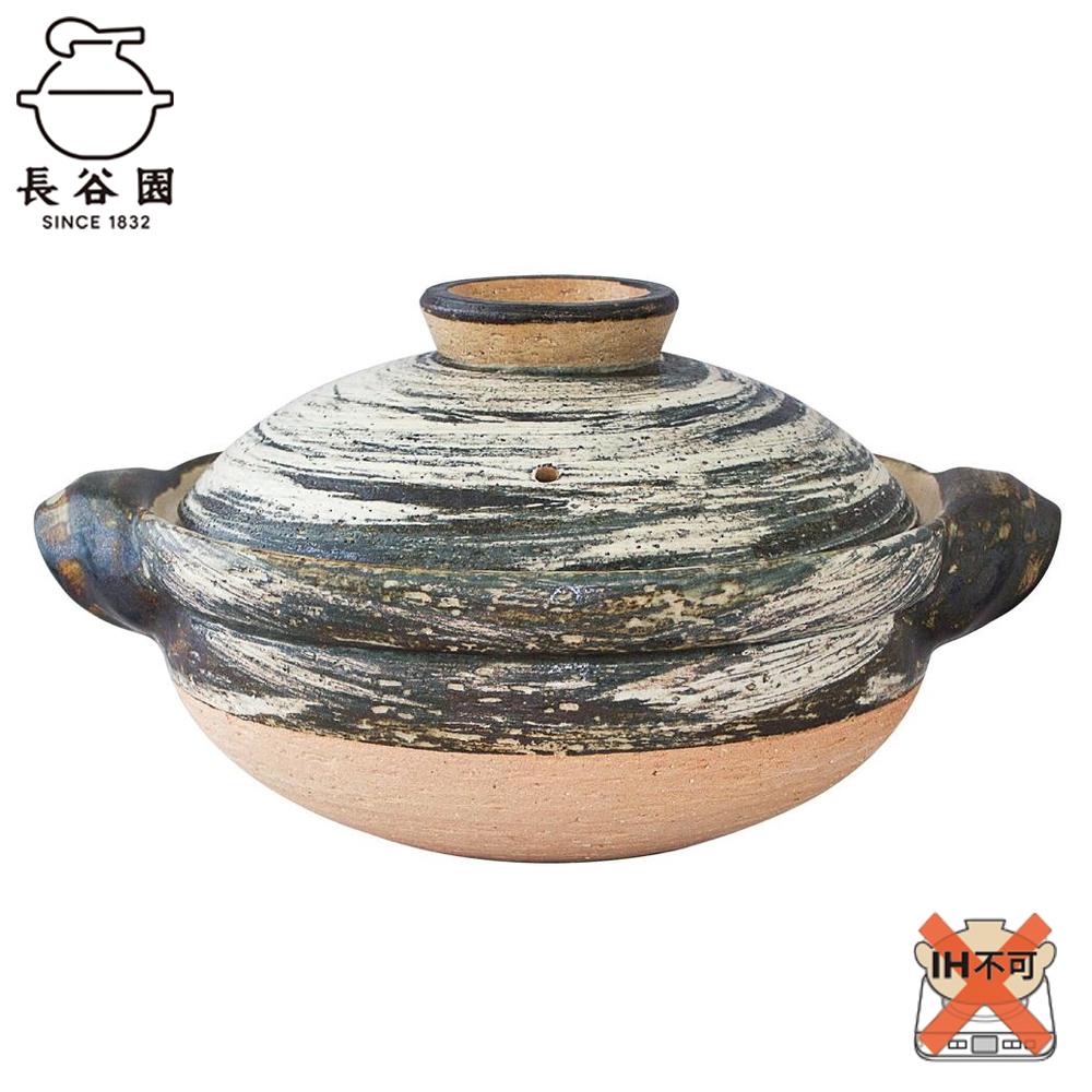 【ふるさと納税】長谷園の「伊賀土鍋 刷毛目」大（3～5人用） | キッチン用品 調理器具 人気 おすすめ 送料無料