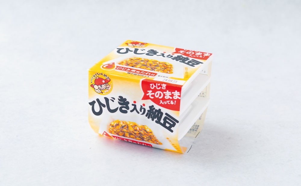 ヤマダイフーズ ひじき入り納豆 （3パック×12個）×1ケース 合計36パック