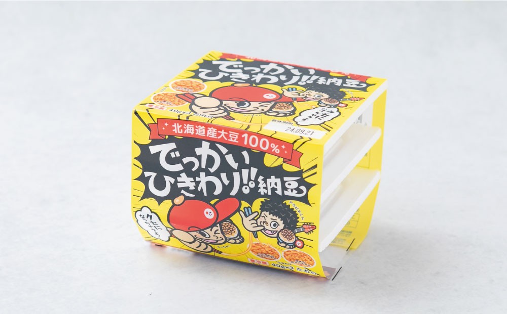 ヤマダイフーズ でっかいひきわり納豆 （3パック×12個）×1ケース 合計36パック