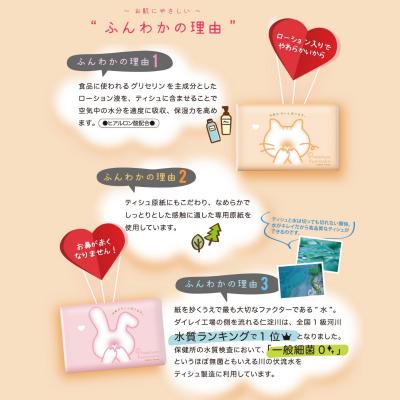 ふるさと納税 いの町 プレミアムふんわか ローションティッシュ 320個(16パック×20個)大容量|やさしい肌ざわり |  | 03