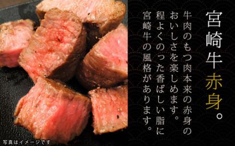 【宮崎牛】 赤身 ステーキ 150g×2 計300g [SHINGAKI 宮崎県 美郷町 31ag0063] 牛肉 モモ ステーキ もも 真空 冷凍 内閣総理大臣賞受賞 宮崎県産 黒毛 和牛 小分け 