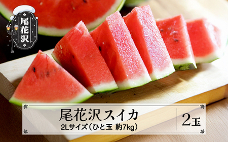 先行予約 尾花沢スイカ 秀品 2Lサイズ 約7kg×2玉 7月中旬～8月中旬頃発送 スイカ すいか 西瓜 尾花沢すいか 2026年産 令和8年産 佐竹物産 sb-su2xx2