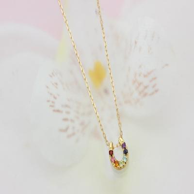 ふるさと納税 甲府市 K18 アミュレット/ダイヤモンド馬蹄ペンダント(リバーシブル)【KPE-2265】 |  | 01