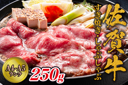 佐賀牛 すき焼き 250ｇ A4-A5佐賀牛 159-J1365