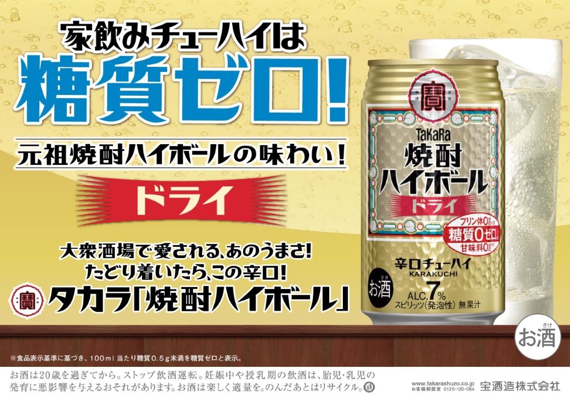 宝焼酎ハイボール　ドライ　350ml　24本 【日本酒類販売 タカラ TaKaRa お酒 酒 アルコール チューハイ 缶チューハイ 爽快 キレ味 辛口 爽やか 健康志向 三重県 四日市市 四日市】 ド